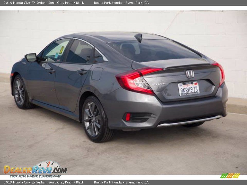 2019 Honda Civic EX Sedan Sonic Gray Pearl / Black Photo #2