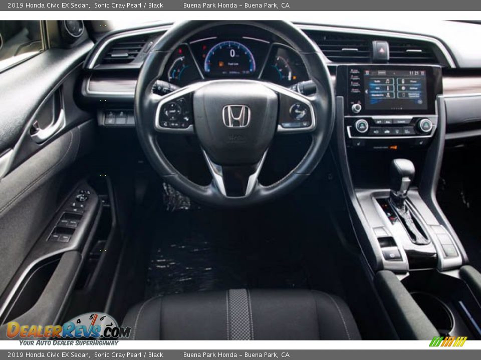 2019 Honda Civic EX Sedan Sonic Gray Pearl / Black Photo #5