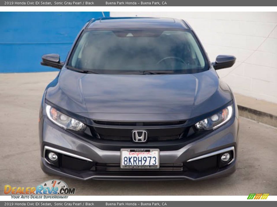 2019 Honda Civic EX Sedan Sonic Gray Pearl / Black Photo #7