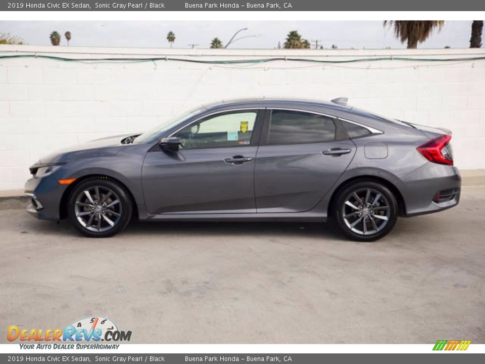 2019 Honda Civic EX Sedan Sonic Gray Pearl / Black Photo #8