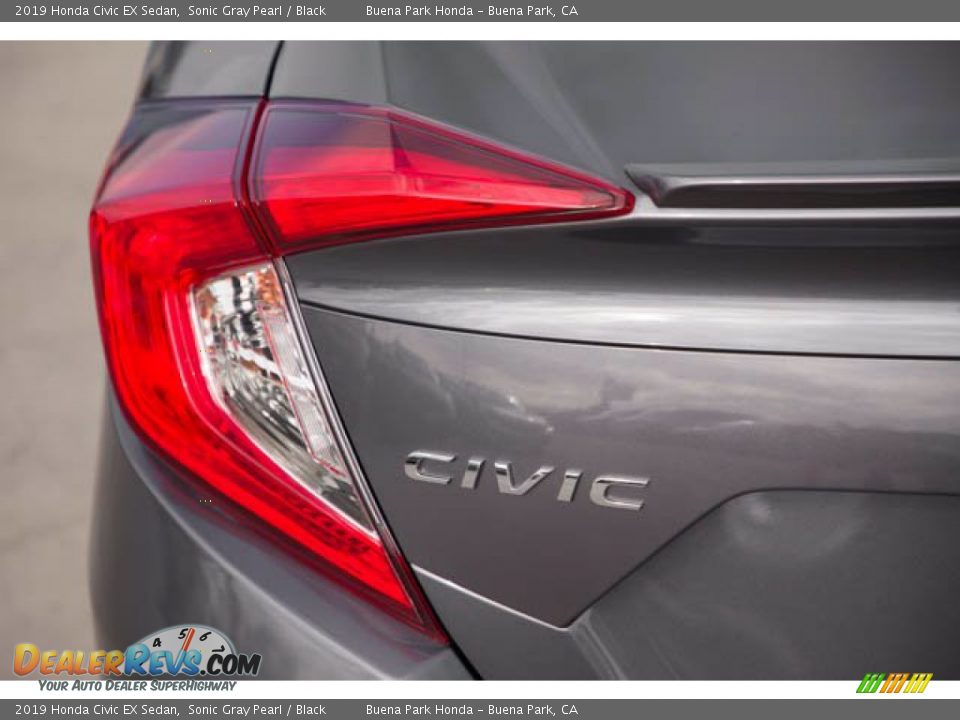 2019 Honda Civic EX Sedan Sonic Gray Pearl / Black Photo #10