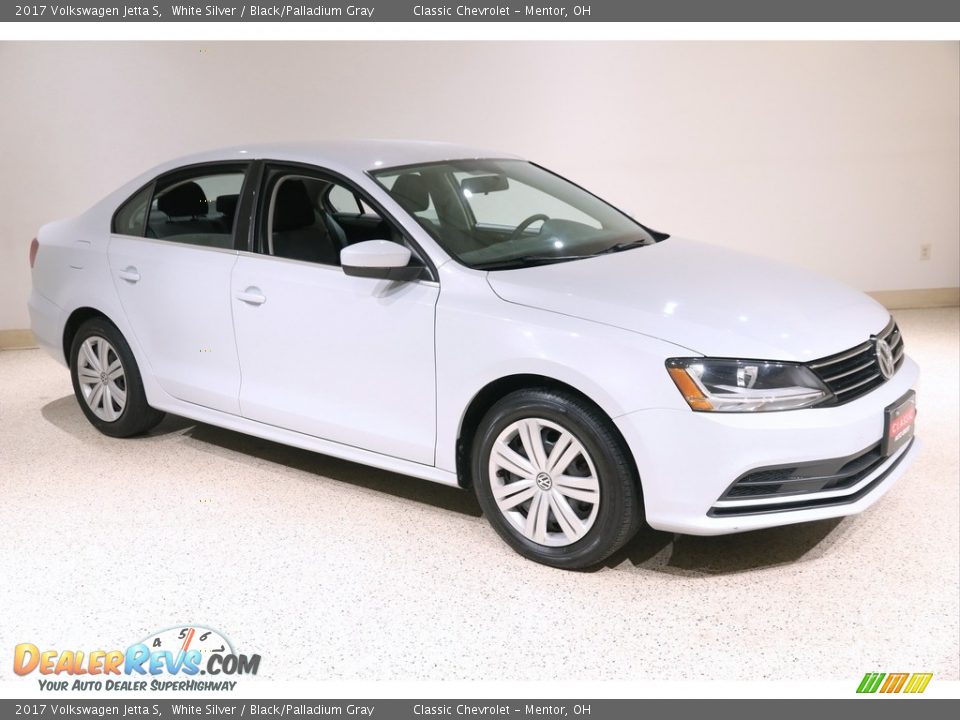 2017 Volkswagen Jetta S White Silver / Black/Palladium Gray Photo #1