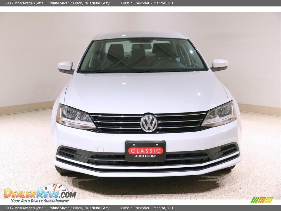 2017 Volkswagen Jetta S White Silver / Black/Palladium Gray Photo #2