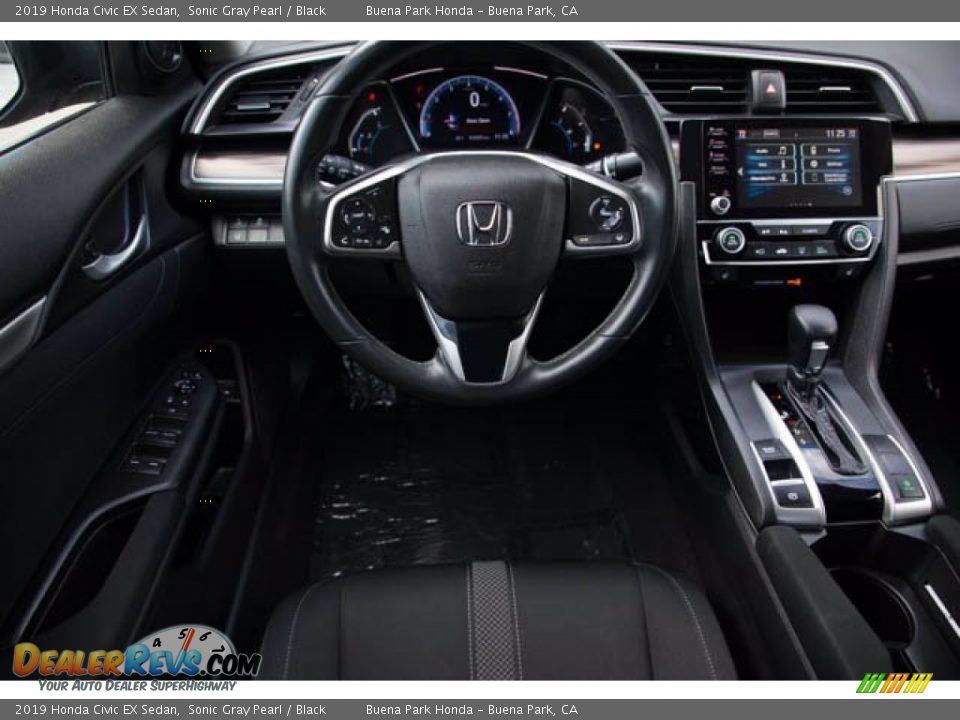 2019 Honda Civic EX Sedan Sonic Gray Pearl / Black Photo #20