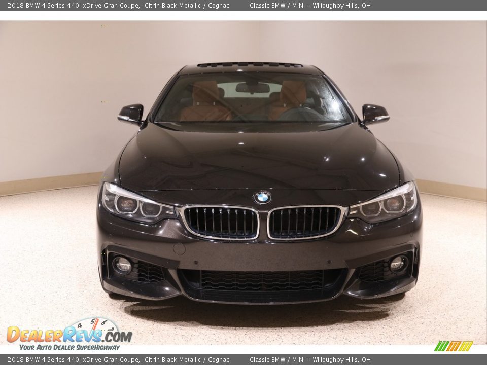 2018 BMW 4 Series 440i xDrive Gran Coupe Citrin Black Metallic / Cognac Photo #2