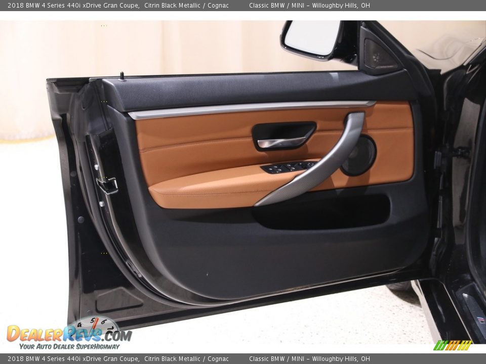 2018 BMW 4 Series 440i xDrive Gran Coupe Citrin Black Metallic / Cognac Photo #4