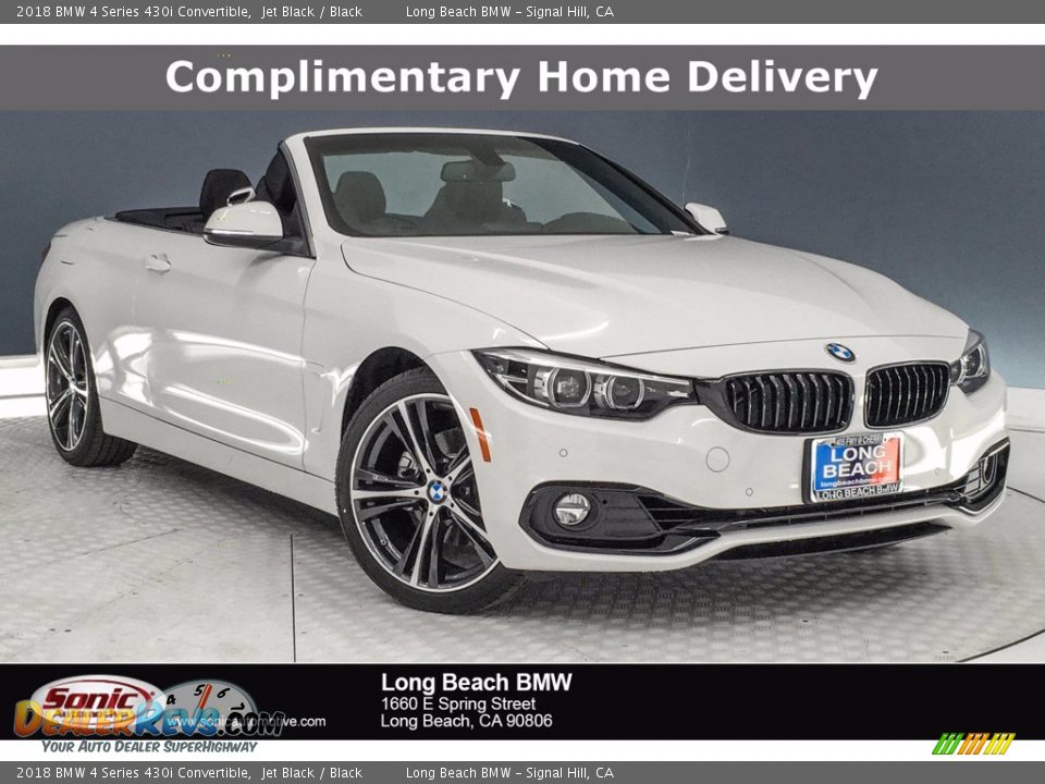 2018 BMW 4 Series 430i Convertible Jet Black / Black Photo #1