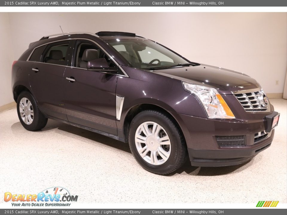 2015 Cadillac SRX Luxury AWD Majestic Plum Metallic / Light Titanium/Ebony Photo #1