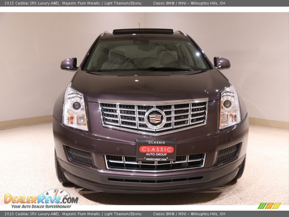 2015 Cadillac SRX Luxury AWD Majestic Plum Metallic / Light Titanium/Ebony Photo #2