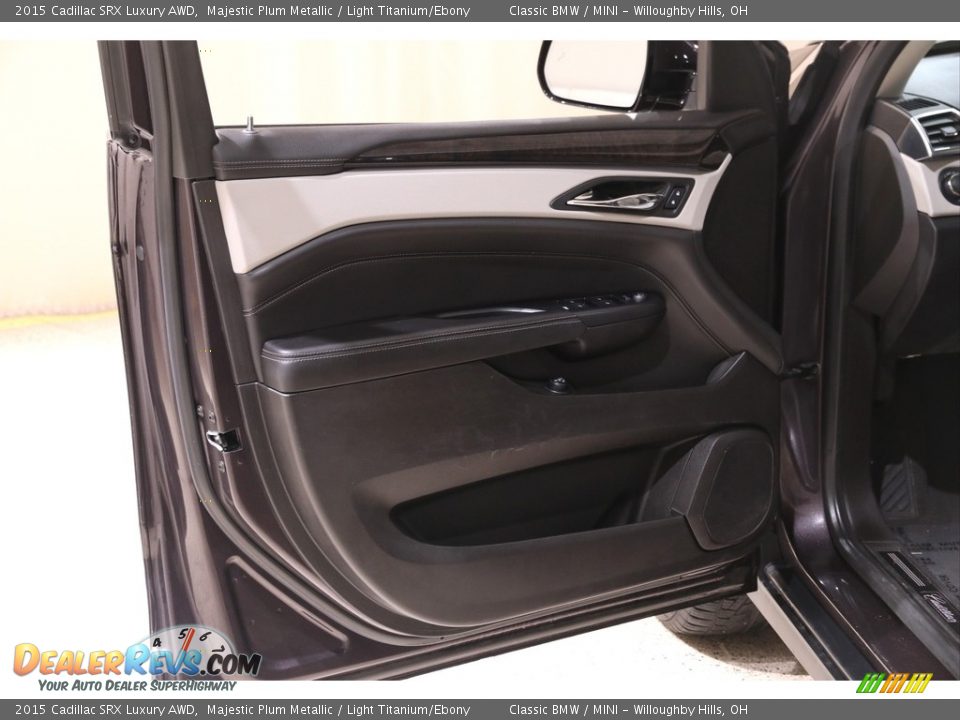 2015 Cadillac SRX Luxury AWD Majestic Plum Metallic / Light Titanium/Ebony Photo #4
