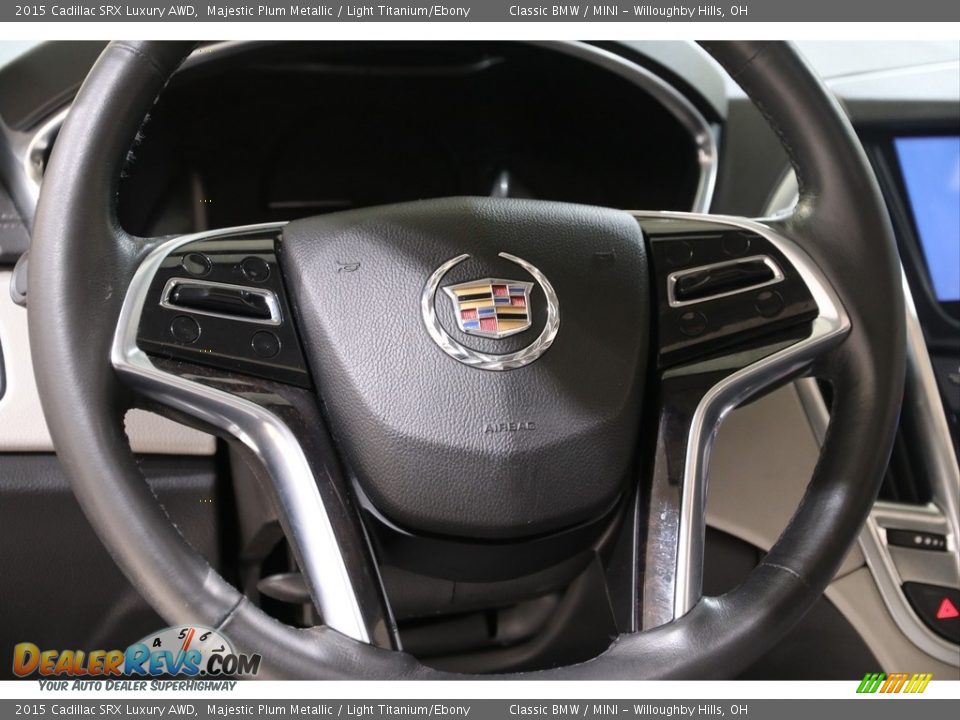 2015 Cadillac SRX Luxury AWD Majestic Plum Metallic / Light Titanium/Ebony Photo #7