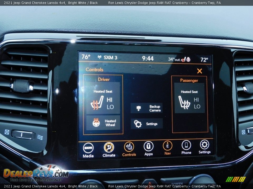 2021 Jeep Grand Cherokee Laredo 4x4 Bright White / Black Photo #17