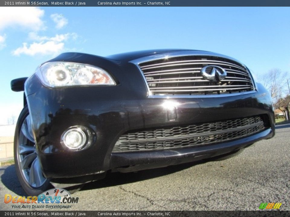 2011 Infiniti M 56 Sedan Malbec Black / Java Photo #2