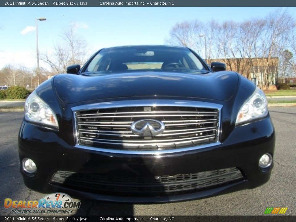 2011 Infiniti M 56 Sedan Malbec Black / Java Photo #4