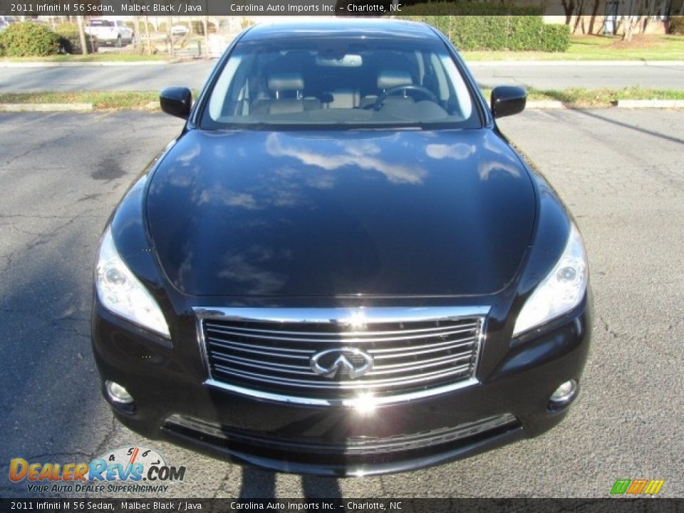 2011 Infiniti M 56 Sedan Malbec Black / Java Photo #5