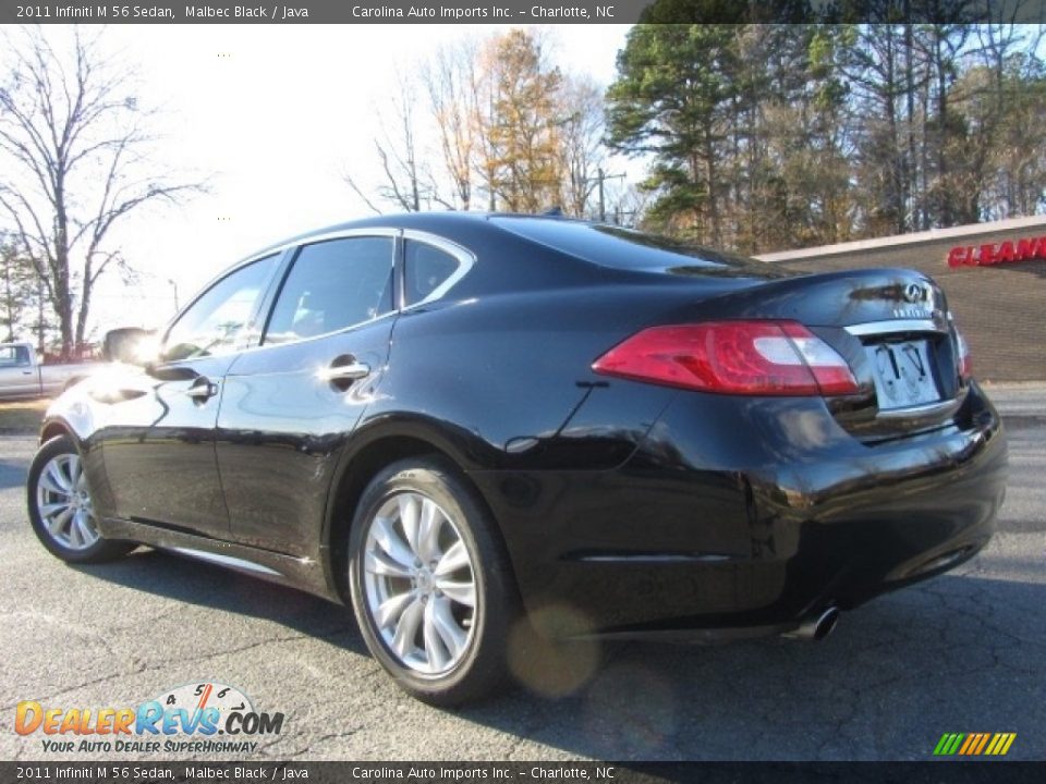 2011 Infiniti M 56 Sedan Malbec Black / Java Photo #8