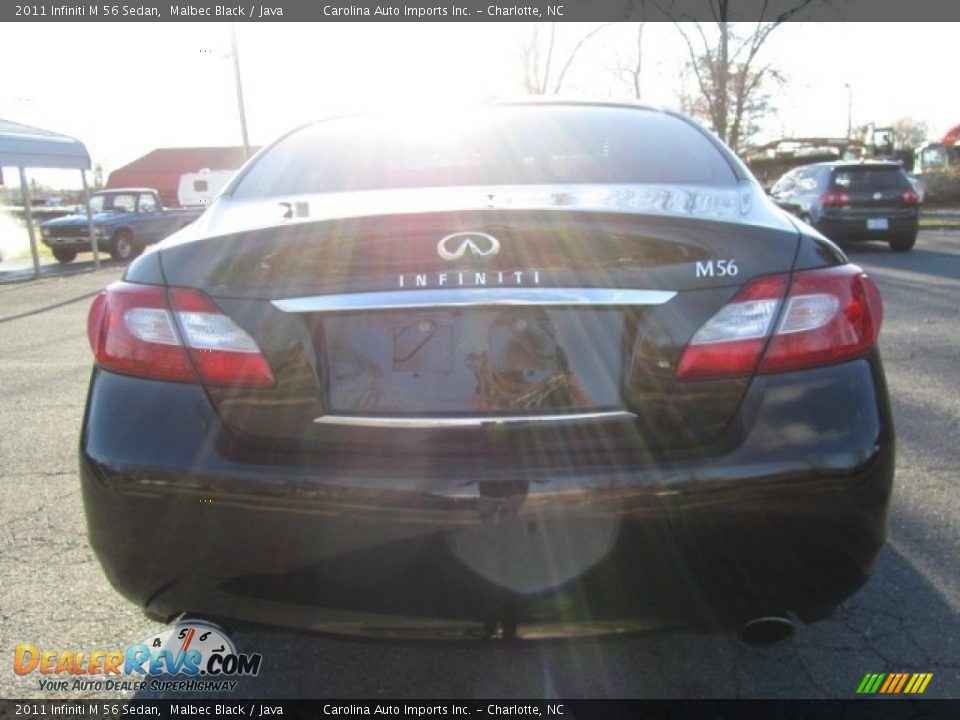 2011 Infiniti M 56 Sedan Malbec Black / Java Photo #9