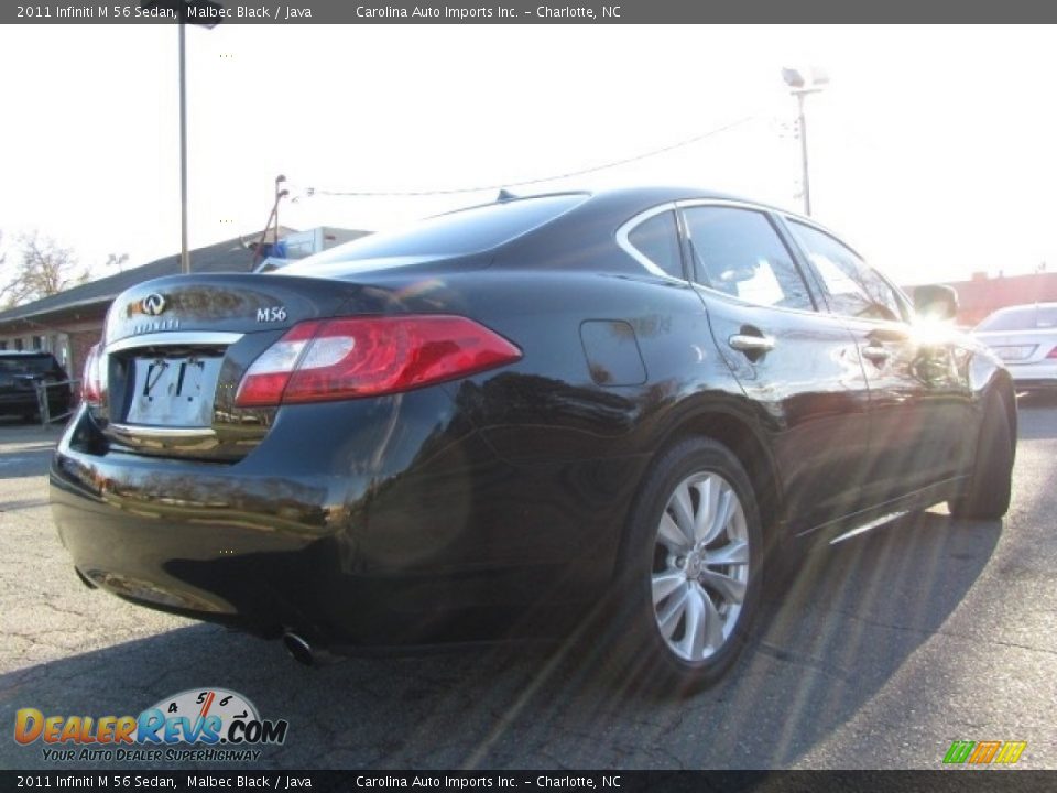 2011 Infiniti M 56 Sedan Malbec Black / Java Photo #10