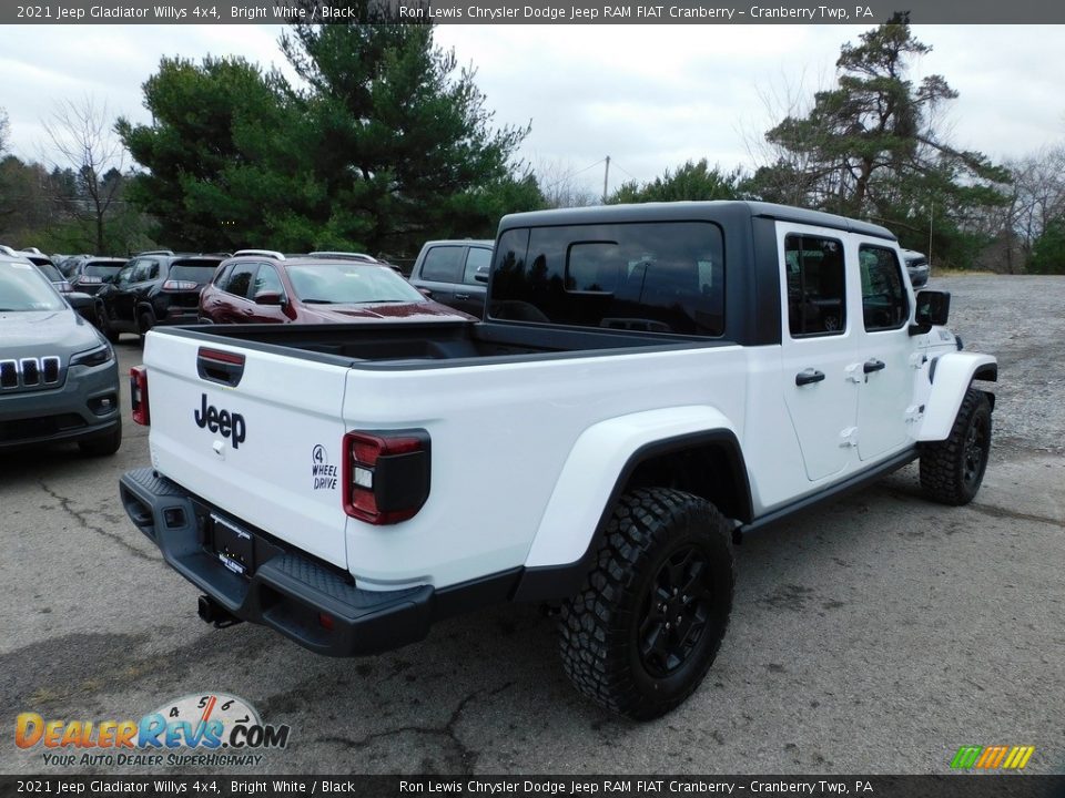 2021 Jeep Gladiator Willys 4x4 Bright White / Black Photo #5