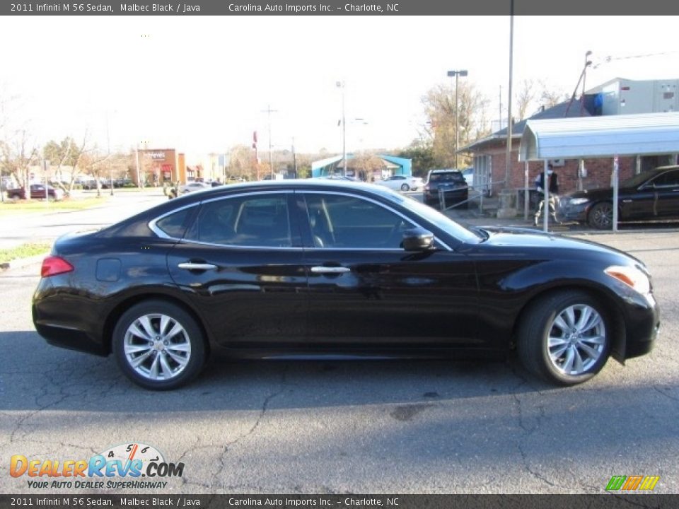 2011 Infiniti M 56 Sedan Malbec Black / Java Photo #11