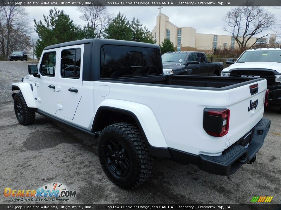 2021 Jeep Gladiator Willys 4x4 Bright White / Black Photo #8