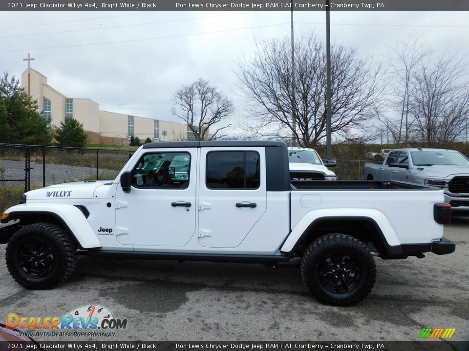 2021 Jeep Gladiator Willys 4x4 Bright White / Black Photo #9