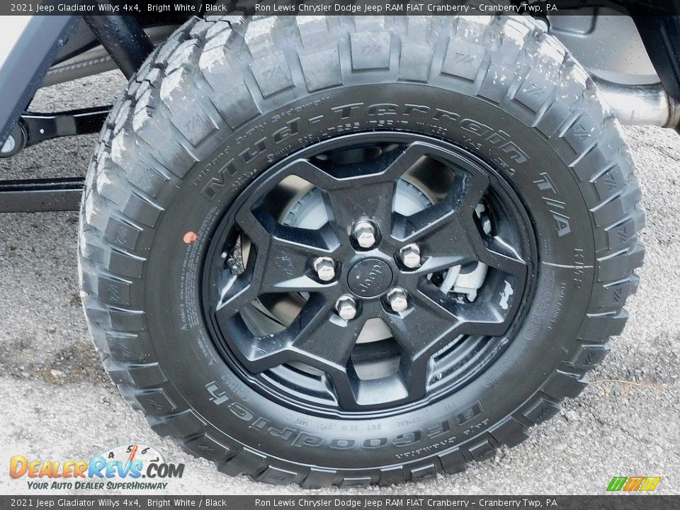 2021 Jeep Gladiator Willys 4x4 Bright White / Black Photo #10