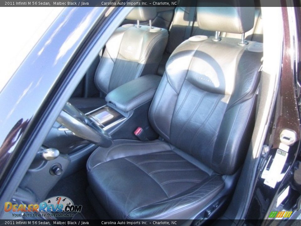 2011 Infiniti M 56 Sedan Malbec Black / Java Photo #19