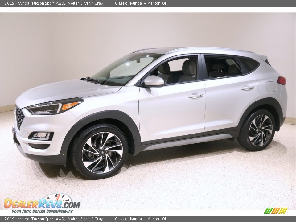 2019 Hyundai Tucson Sport AWD Molten Silver / Gray Photo #3