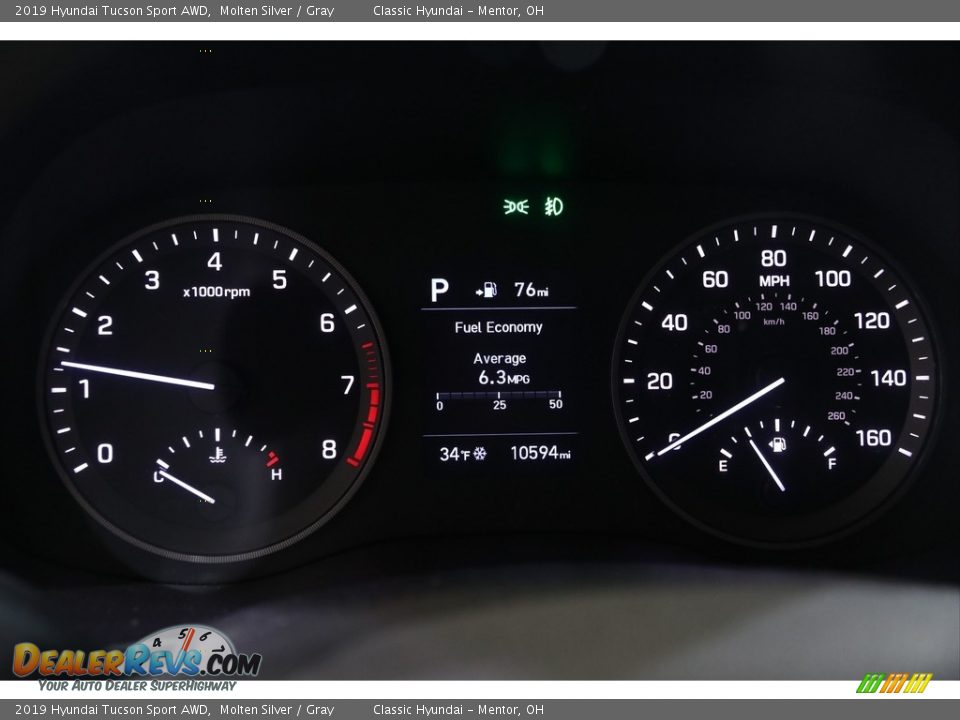 2019 Hyundai Tucson Sport AWD Molten Silver / Gray Photo #8