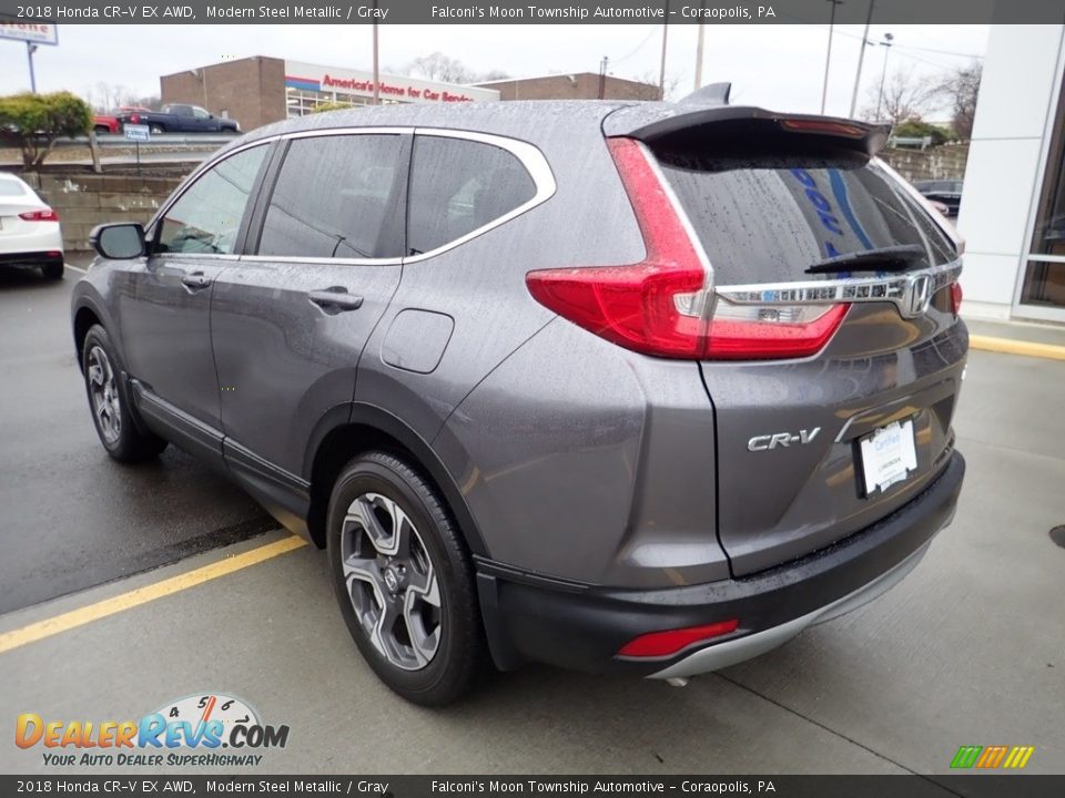 2018 Honda CR-V EX AWD Modern Steel Metallic / Gray Photo #3