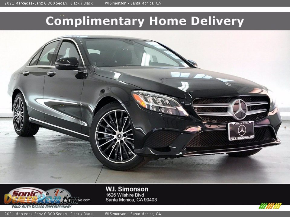 2021 Mercedes-Benz C 300 Sedan Black / Black Photo #1