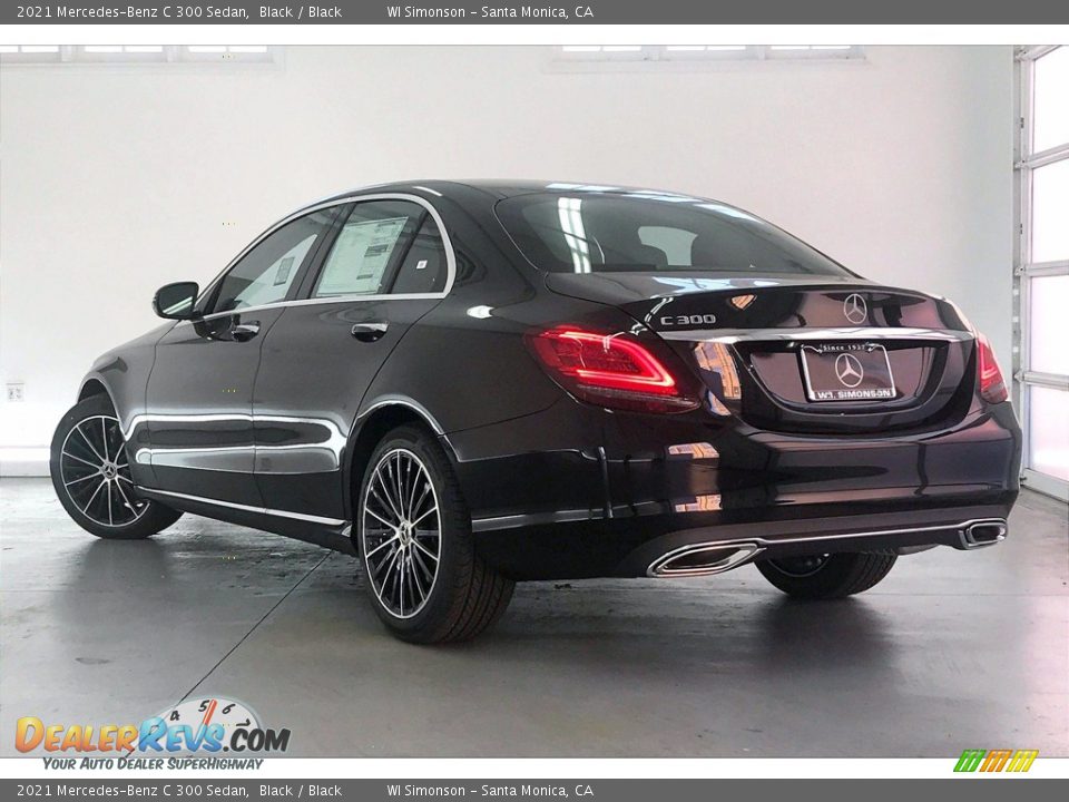 2021 Mercedes-Benz C 300 Sedan Black / Black Photo #2