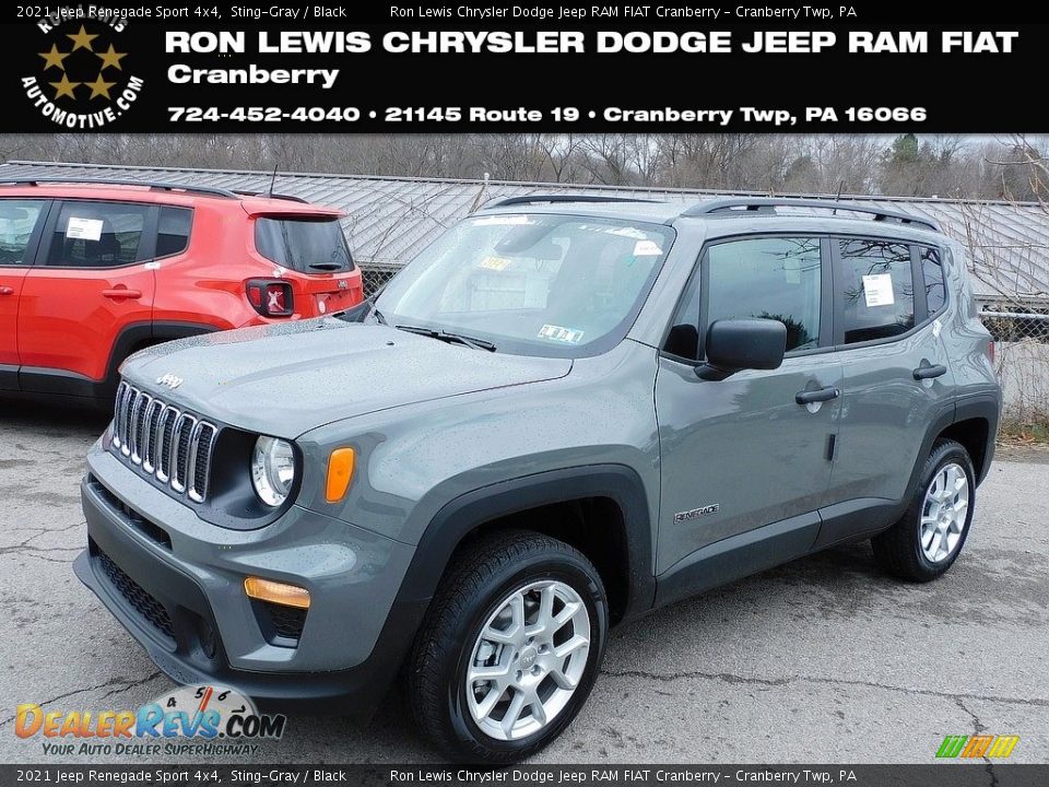 2021 Jeep Renegade Sport 4x4 Sting-Gray / Black Photo #1