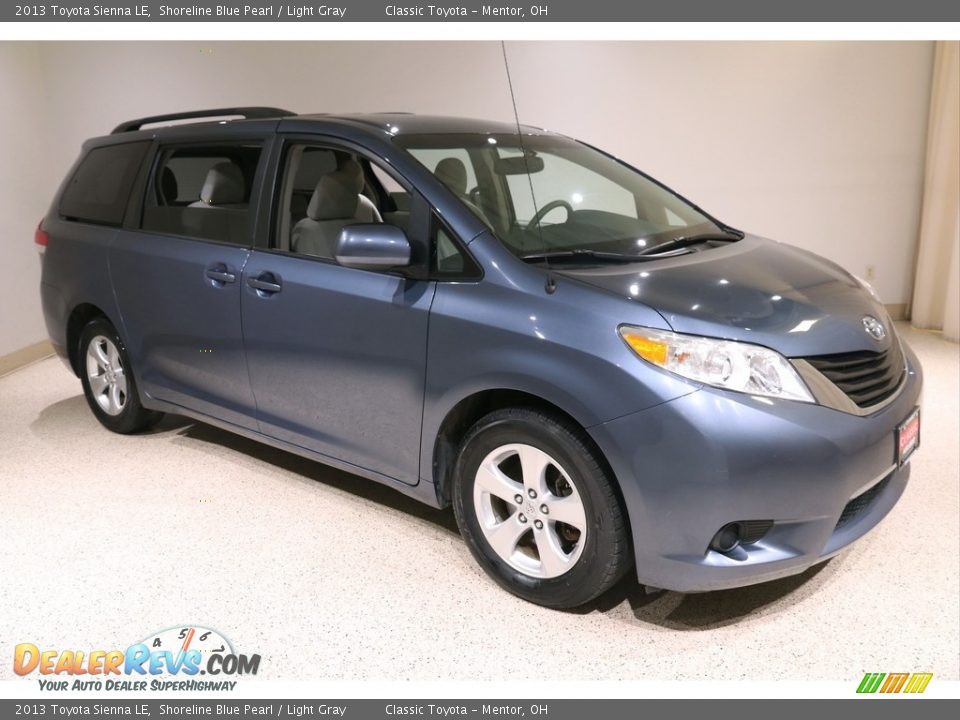 2013 Toyota Sienna LE Shoreline Blue Pearl / Light Gray Photo #1