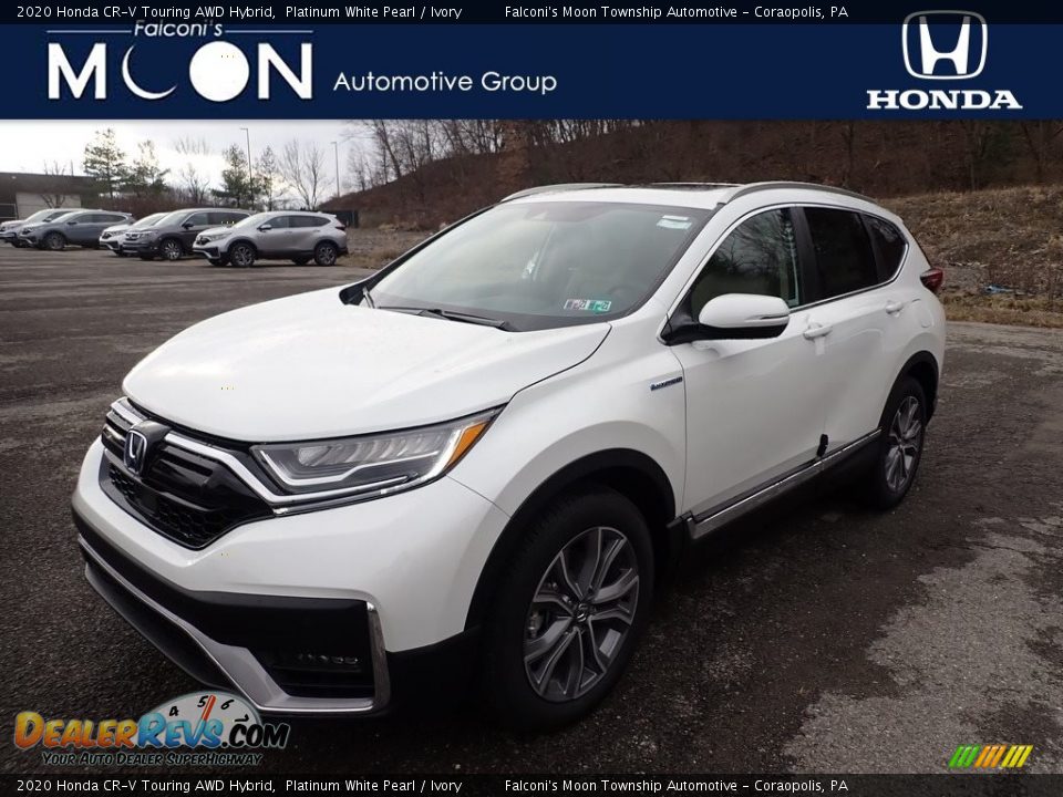 2020 Honda CR-V Touring AWD Hybrid Platinum White Pearl / Ivory Photo #1