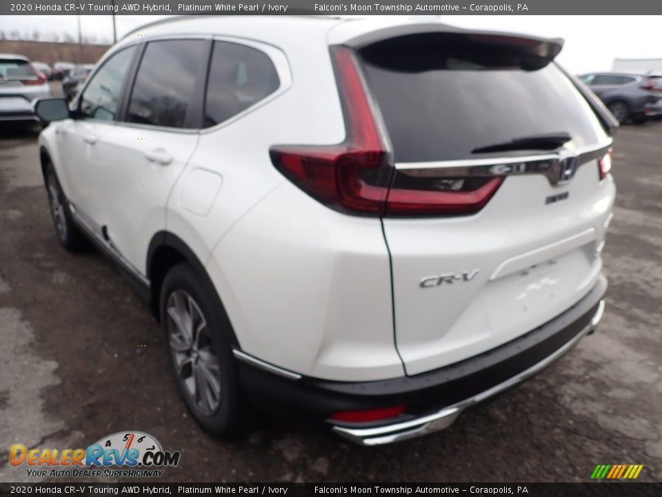 2020 Honda CR-V Touring AWD Hybrid Platinum White Pearl / Ivory Photo #3