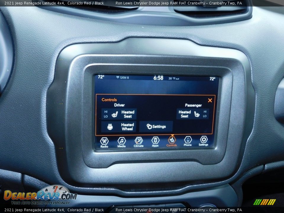 2021 Jeep Renegade Latitude 4x4 Colorado Red / Black Photo #16
