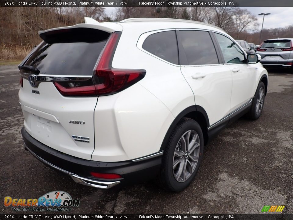 2020 Honda CR-V Touring AWD Hybrid Platinum White Pearl / Ivory Photo #5