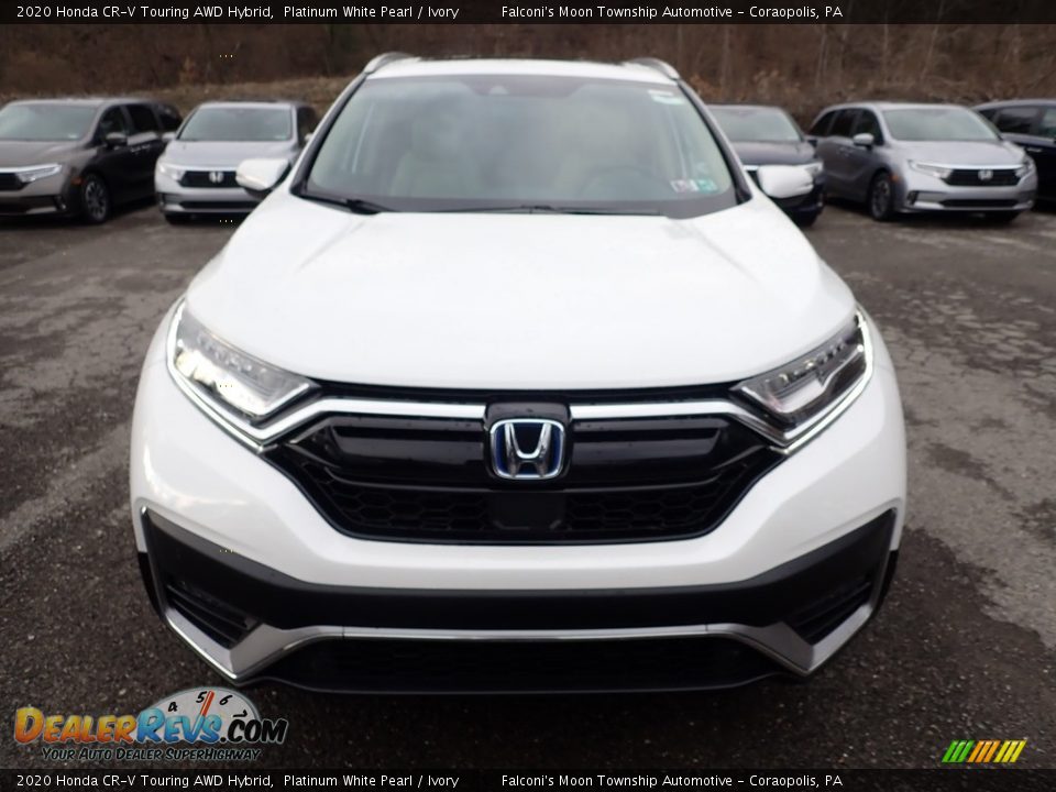 Platinum White Pearl 2020 Honda CR-V Touring AWD Hybrid Photo #7