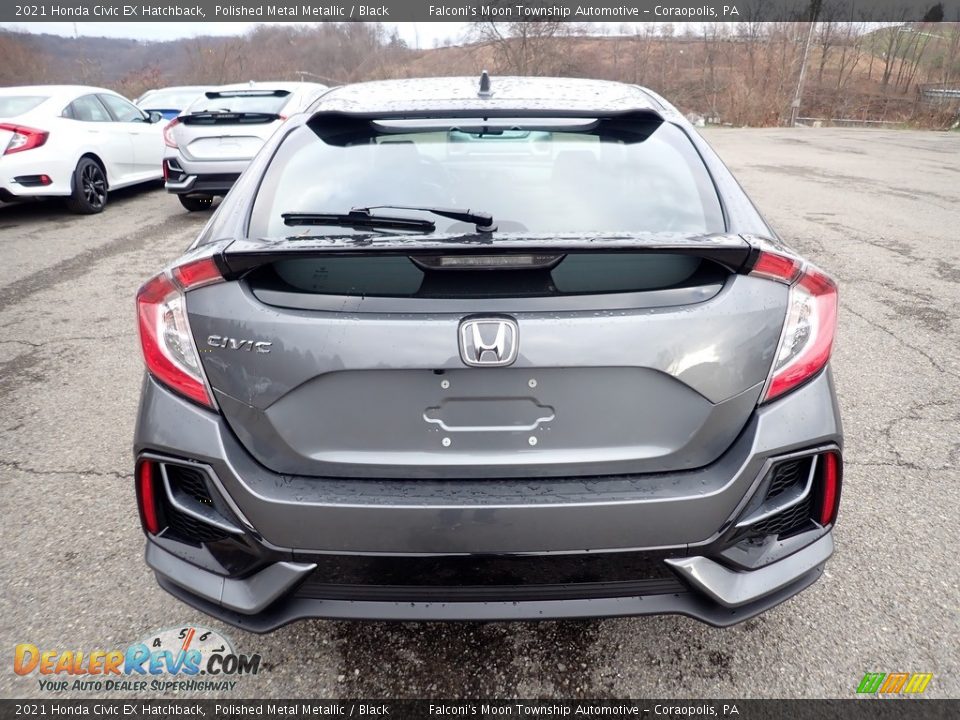 2021 Honda Civic EX Hatchback Polished Metal Metallic / Black Photo #4