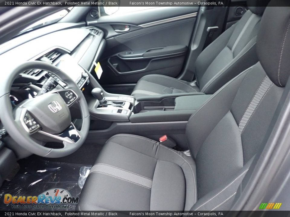 2021 Honda Civic EX Hatchback Polished Metal Metallic / Black Photo #8