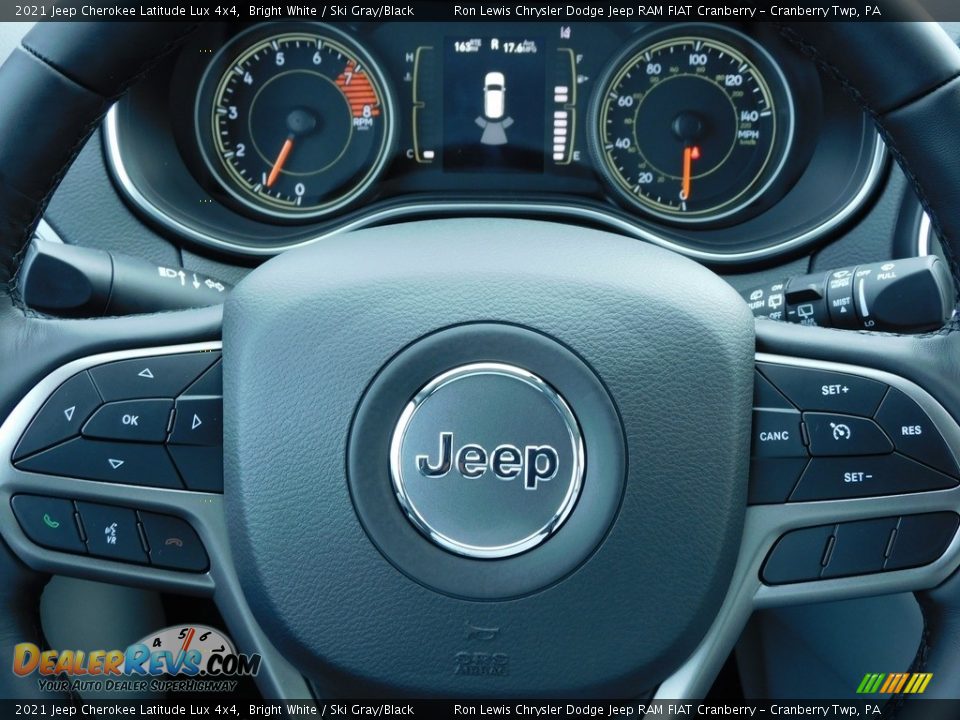 2021 Jeep Cherokee Latitude Lux 4x4 Steering Wheel Photo #19