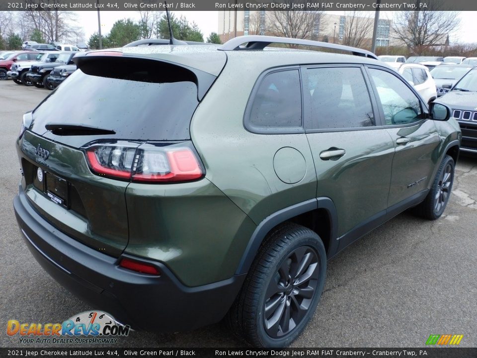 2021 Jeep Cherokee Latitude Lux 4x4 Olive Green Pearl / Black Photo #5