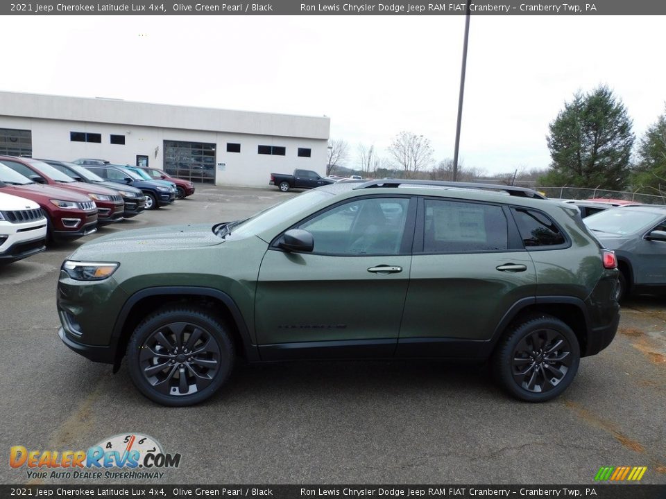 2021 Jeep Cherokee Latitude Lux 4x4 Olive Green Pearl / Black Photo #9