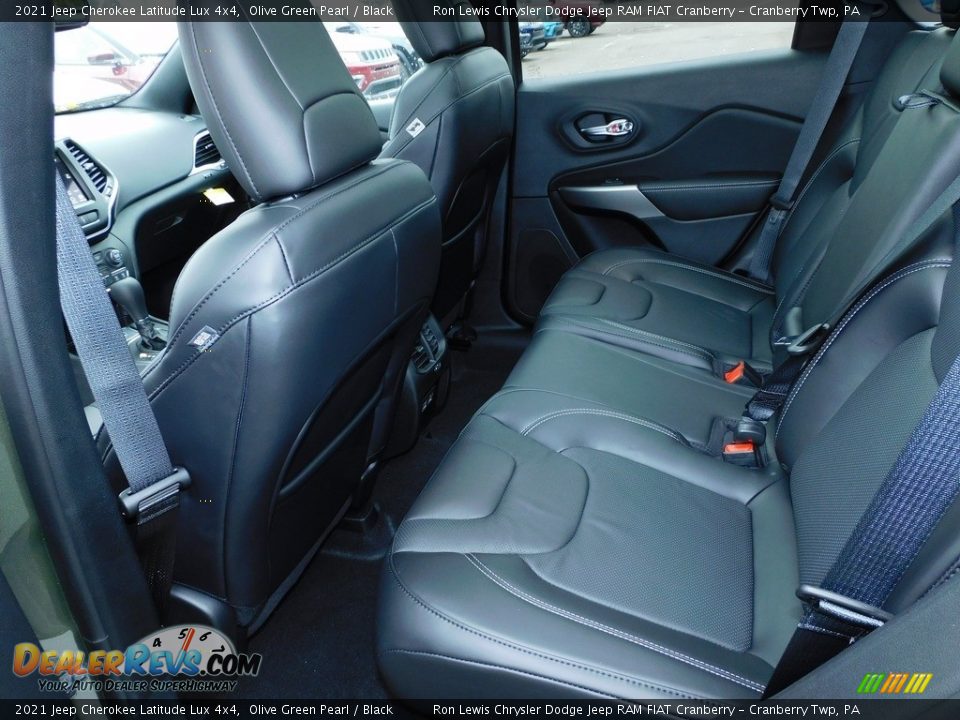 Rear Seat of 2021 Jeep Cherokee Latitude Lux 4x4 Photo #12