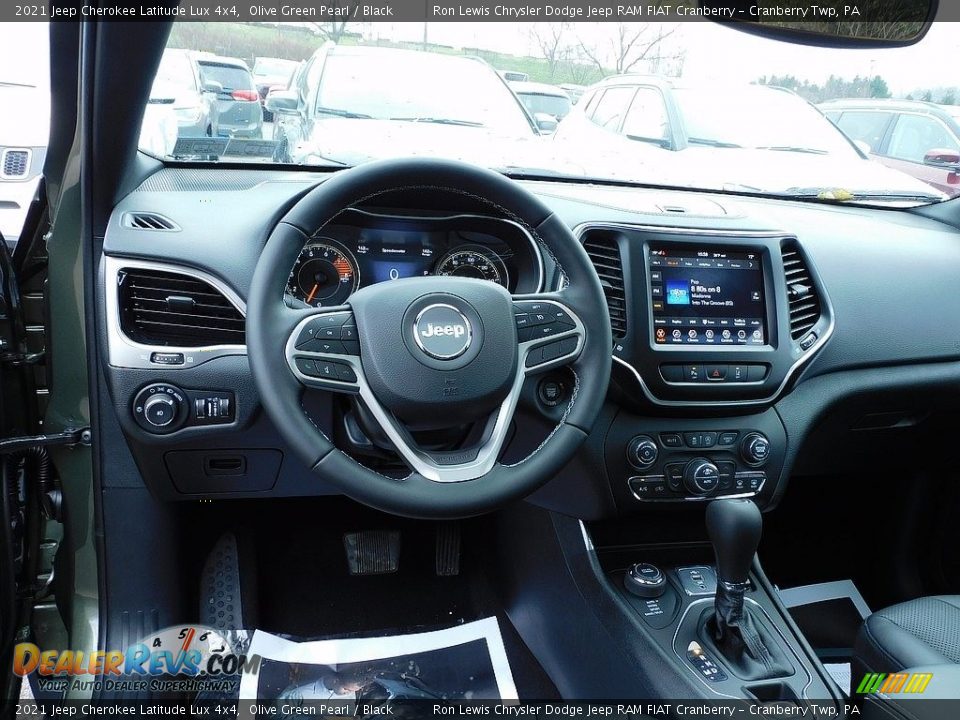 Dashboard of 2021 Jeep Cherokee Latitude Lux 4x4 Photo #13