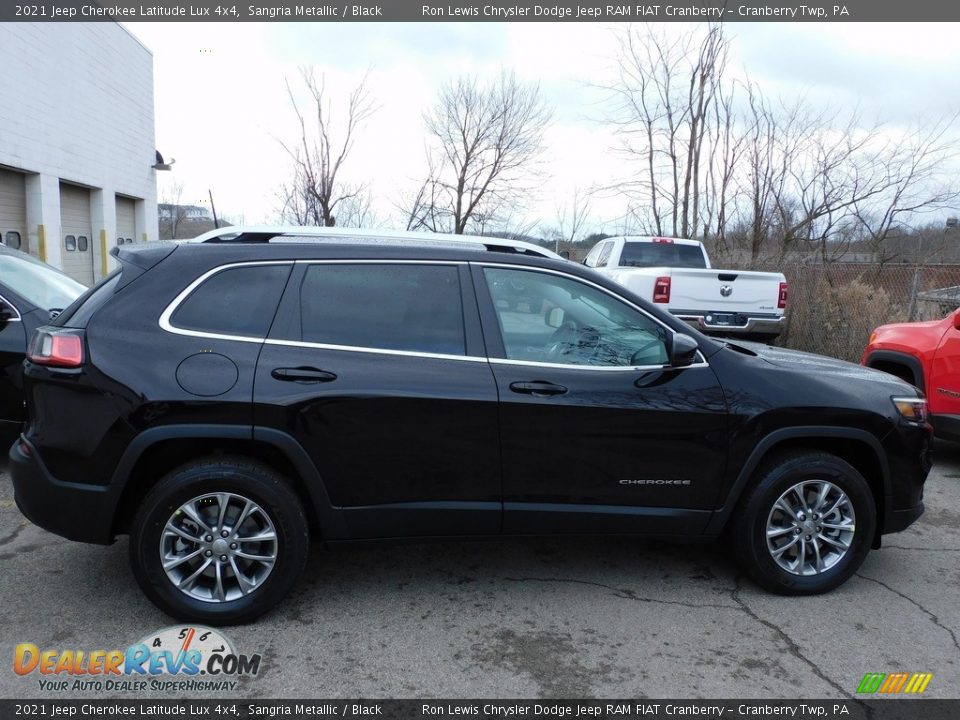 2021 Jeep Cherokee Latitude Lux 4x4 Sangria Metallic / Black Photo #4