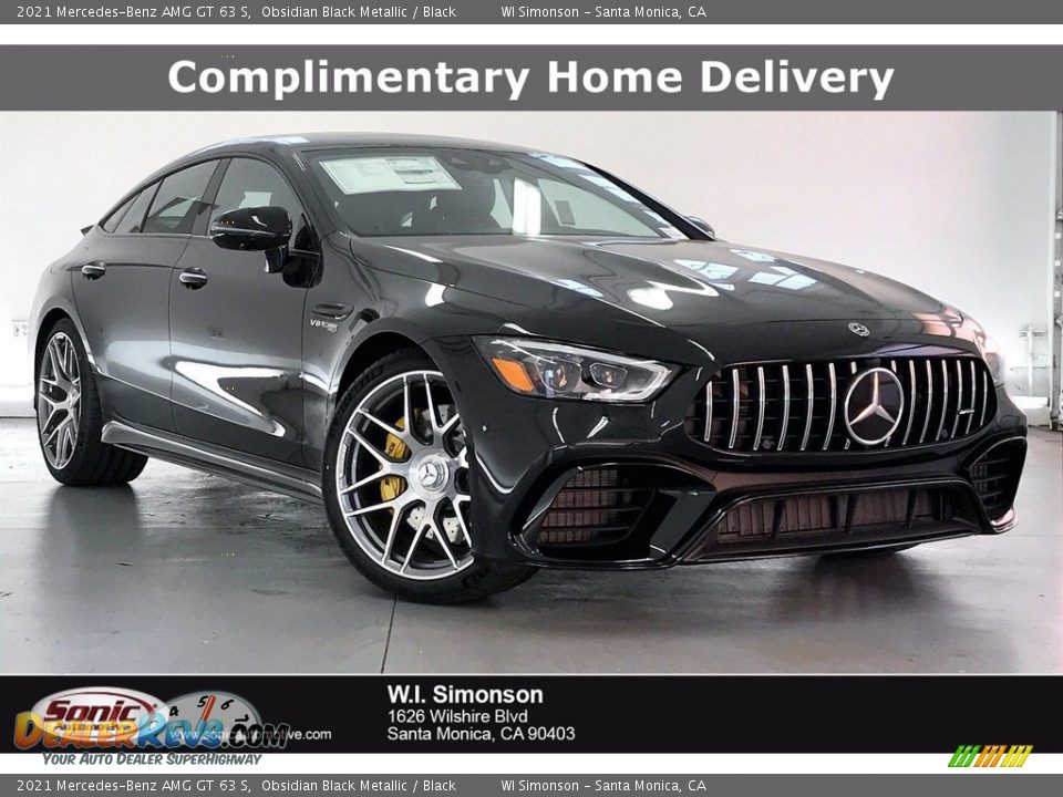 2021 Mercedes-Benz AMG GT 63 S Obsidian Black Metallic / Black Photo #1