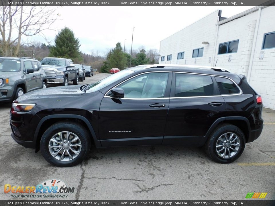 2021 Jeep Cherokee Latitude Lux 4x4 Sangria Metallic / Black Photo #9